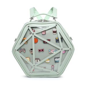 5754 Star Ita Bag PU Crossbody Shoulder Bag Backpack Multi-Purpose Pins